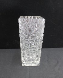 Tiffany & Co. Sierra Crystal Flower Vase  9.5 Tall X 4 Wide
