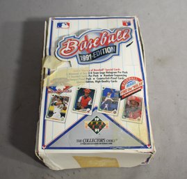 Complete 1991 Upper Deck Baseball Trading Cards Box-Mixed