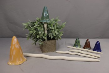 Bosmere -Pack Of 4  Garden Ceramic Lawn Ornament