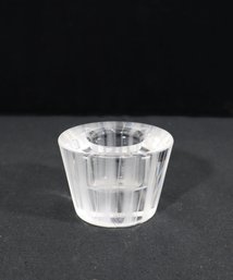 Orrefors Sweden Clear Crystal Votive Tea Light Candle Holder – 3.5"