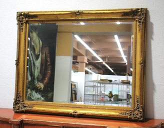 Vintage Gold Gilt Framed Mirror With Ornate Detailing