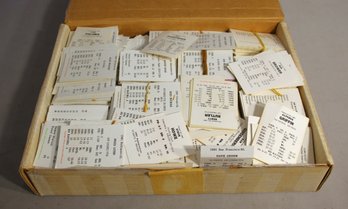 Large Collection Of Vintage Baseball Statistical Game Cards  1980s Era