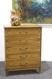 Vintage Child Craft By Smith Wooden Dresser  5-Drawer Chest (Needs Handle Repair)