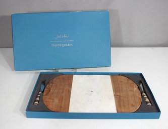 Juliska X Bloomingdale's Limited Edition Marble & Wood Cheese Board Set  Made In India