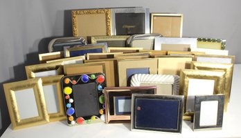 'Assorted Lot Of Picture Frames - Metal, Glass, And Decorative Styles'