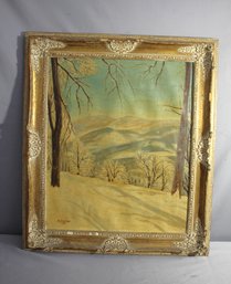 Vintage A. Dalton Pastoral Landscape Oil Painting, 1951 - Framed'