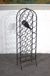 Wrought Iron Wine Rack  Arched 18-Bottle Storage Holder