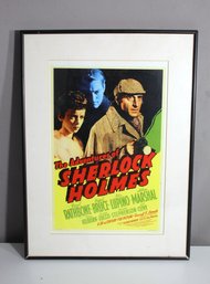 Vintage 1939 'The Adventures Of Sherlock Holmes' Movie Poster - Framed