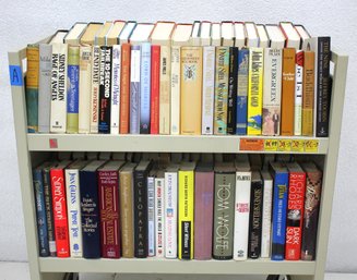Group Lot A-'Two Shelves Of Assorted Hardcover Books - Fiction, Non-Fiction, And Classics'