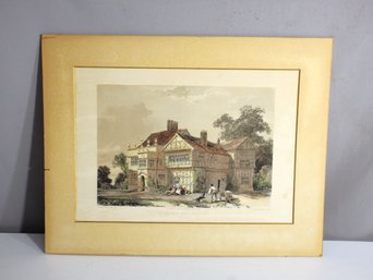 'The Hall In The Wood, Lancashire' Engraving - 1854