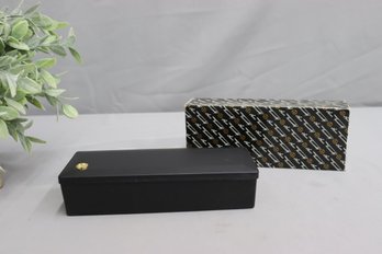 Hans Turnwald Crystal And Brass Decanter Stopper In Box