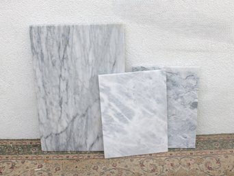 French Kitchen Marble Serveware Boards, Crate & Barrel, 3-Piece Lot