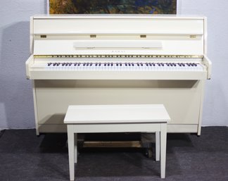 Kawai CX-5 Upright Piano  Elegant White Finish With Matching Bench