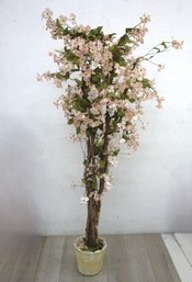 Tall Faux Dogwood Tree In Textured Pot