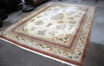 10'x14' Floral Border Area Rug