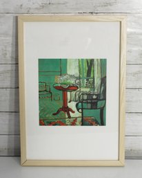 Framed Print After Henri Matisse Interior With Table And Chair  20' X 14' Modern Art Reproduction