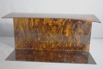 Vintage 12'H X 23.5'W X 8'D Lucite Wall Shelf