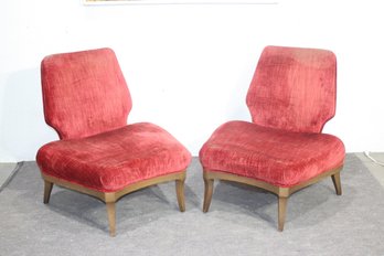 Pair Of Vintage Mid-Century Modern Lounge Chairs  Daniel Jones New York