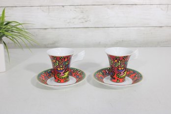 Vintage Rosenthal Studio Linie Porcelain Tea Cup And Saucer Set. 3'