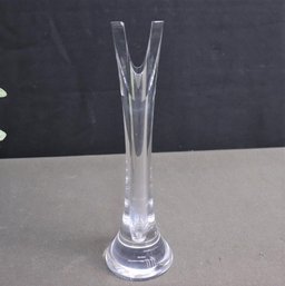 Museum Crystal Hoya Artist Toshio Sugasawa Single Stem Bud Vase