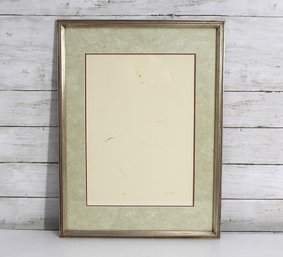 Vintage Minimalist Line Drawing Beanka  Signed Original Artwork  Framed 20' X 15'