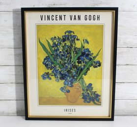 Vincent Van Gogh Irises (1889) Framed Art Print  21' X 17'