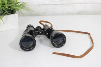 Vintage Stellar 10x50 Binoculars  Coated Optics  Made In USA  W/ Strap