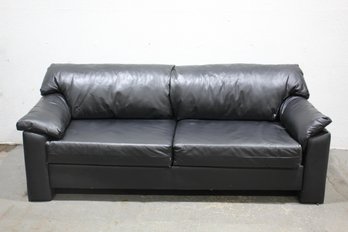 Black Leather Sleeper Sofa