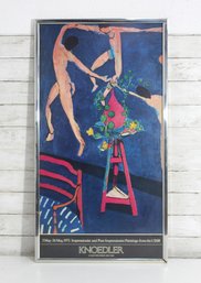 Henri Matisse La Danse Exhibition Poster  Knoedler Gallery 1973  Framed 37 X 20