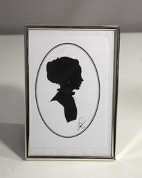Vintage Silhouette Portrait In Metal Frame-6'x4'