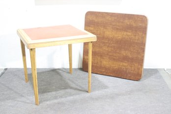 Vintage Folding Card Tables  (Set Of Two)