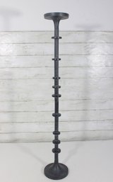 Tall Metal Floor Candle Holder / Stand  Industrial Style  35' H  Pillar Candle Pedestal