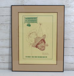 Norman Rockwell Time Remembered Berkshire Playhouse Poster  Limited Edition Lithograph 27/150-28' X 22'