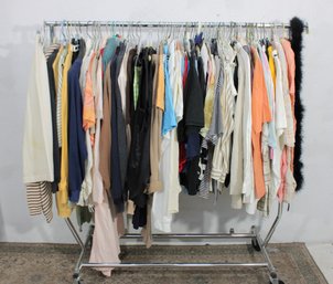 Rack M-Womens Tops Rack Lot  Mixed Styles & Colors  Casual To Dressy  Sizes SL