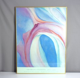 'Georgia O'Keeffe 1887-1986' Exhibition Poster  Framed Print (35' X 26')