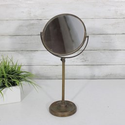Countertop Brass Table Mirror