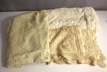 Vintage Lace Collection - Includes Pillowcase And Tablecloths