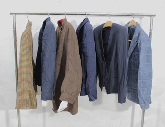 Rack Q-Womens Jacket Lot  Classic & Vintage Styles  Plaid, Quilted & Utility  Mixed Sizes