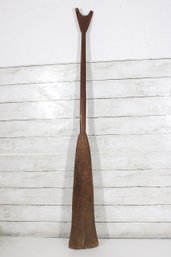 Vintage Wooden Canoe Paddle  Hand Carved Primitive Oar Wall Decor 44.5'