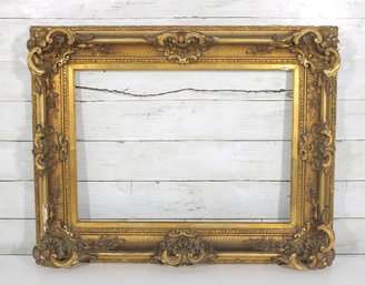 Antique Gold Gilt Wood Picture Frame Ornate Baroque Style 20' X 25'