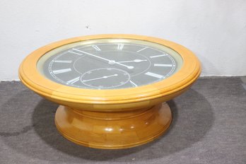 Vintage Paul Persoff Design Clock Coffee Table  Functional & Unique-working
