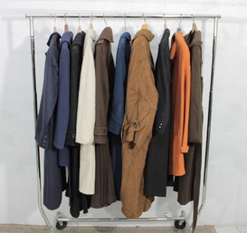 Rack R-Womens Wool Coat Lot  Classic Winter Coats  Neutral & Earth Tones  Mixed Sizes