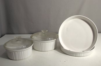 CorningWare French White Collection - Baking Dishes And Casseroles With Lids