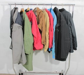 Rack S-Mens Jacket & Coat Lot  Mixed Brands & Styles  Winter & Casual Outerwear  Mixed Sizes