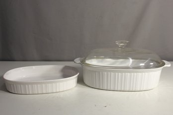 CorningWare French White Oval Baking Dishes - Set Of Two