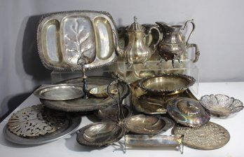 Assorted Lot Of Silver-plated