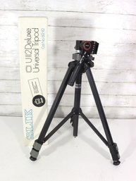 SLIK U112 Deluxe Universal Camera Tripod  Vintage Photography Accessory