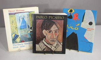 Lot Of 3 Modern Art Books  Picasso, Matisse, Mir (Museum Of Modern Art & Exhibition Catalogs)
