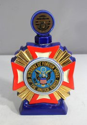 Vintage 1973 Heritage China 11.5 Veterans Of Foreign Wars (VFW) Commemorative Liquor Decanter