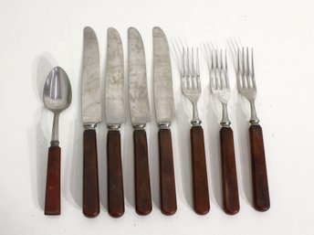 Vintage Remington Kleanblade  Flatware Set  Bakelite Handles, 8 Pieces